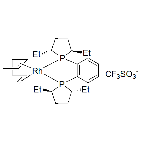 (1,2-雙((2R,5R)-2,5-二乙基磷雜環戊烷-1-基)苯）（1，5-環辛二烯）銠（1+）三氟甲磺酸酯,(R,R)-Et-DUPHOS-Rh 